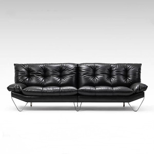 <span class=keywords><strong>โซฟา</strong></span>หนังแท้ทรงสูงแบบแขวนสไตล์เรโทร บาวเฮาส์ ย้อนยุค สีดำขาว <span class=keywords><strong>มือ</strong></span><span class=keywords><strong>สอง</strong></span> - Product Image 3