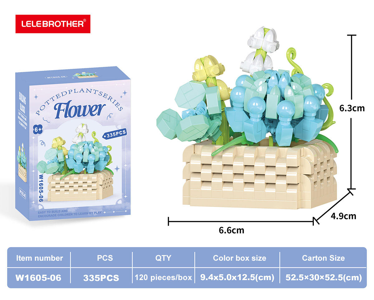 W1605-06 Coral de jaspe verde, 335 piezas