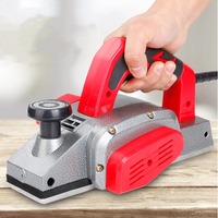 Raboteuse électrique professionnelle pour le bois avec coque en alliage d'aluminium et contrôle de profondeur réglable pour une finition lisse du bois