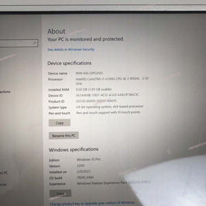 Sistema Win10 para Tablet TOUGHBOOK CF33, CPU I5-6300U 2.40GHz 2.50GHz, Windows 10 Pro, 8GB, Laptop de Diagnóstico - Product Image 4