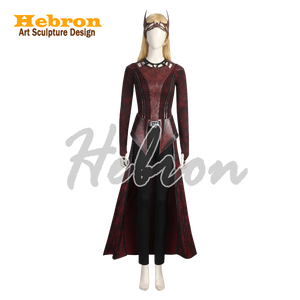 Trajes de Cosplay Personalizables de <span class=keywords><strong>Bruja</strong></span> Escarlata (Scarlet Witch) de Película y TV, Conjunto Completo, Unisex para Adultos, Estilo Gabardina, para Actuaciones Escénicas y Uso Personal - Product Image 3