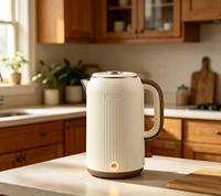 Bouilloire électrique en acier inoxydable sans fil avec base pivotante à 360° pour usage domestique et hôtelier, logo personnalisé, fonctionnement facile, 2,5 L