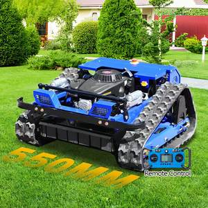 Газонокосилка-робот на гусеничном ходу, 225 куб. см, 550 мм, с бензиновым двигателем, электрическим запуском и дистанционным управлением, для работы на склонах, доставка из США - Product Image 3