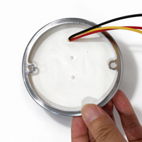 Feu de gabarit LED encastré en forme de goutte d'eau avec lentille ambre Watermelon pour Peterbilt Kenworth