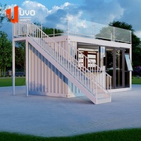 Boutique Conteneurisée Préfabriquée Personnalisée, Café-Bar Modulaire, Kiosque Portable, Restaurant Préfabriqué, Unité Commerciale Mobile Moderne de 20 pieds