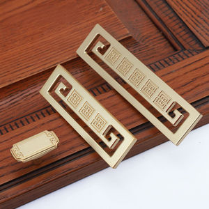 Commercio all'ingrosso della fabbrica fornitura diretta in lega di zinco classico modello posteriore maniglia della porta cinese cavo creativo armadietto piccoli tira - Product Image 3