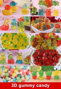 Lechao Factory 3D Gummy 4d Cupcakes Sabores de frutas <span class=keywords><strong>Halal</strong></span> Snack Bulk 1kg Bolsa Gummy Cartoon Sweet Candy - Product Image 6