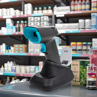 GUOTAO OEM J2B Lector de código QR inalámbrico 1D 2D Escaneo reemplazable de diente azul de largo alcance DS2278 Escáner de código de barras de mano