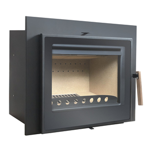 JOOCHEN Cheminée à bois moderne en acier au carbone QC-06 avec chauffage au feu véritable et caractéristiques décoratives pour le salon - Product Image 1