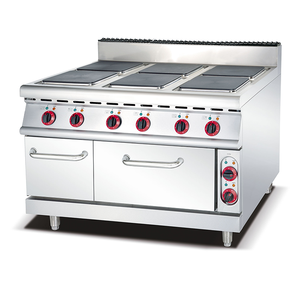 Estufa Eléctrica de Alta Potencia con 6 Quemadores y Horno de Doble Cubierta para Cocinar en Grandes Volúmenes en Restaurantes Grandes - Product Image 1