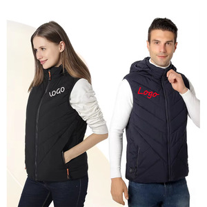 <span class=keywords><strong>Chaleco</strong></span> de calefacción eléctrica cálido de invierno para hombres y mujeres, <span class=keywords><strong>chaleco</strong></span> <span class=keywords><strong>acolchado</strong></span> informal con cremallera para viajes al aire libre, <span class=keywords><strong>chaleco</strong></span> calefactable Unisex con capucha - Product Image 1