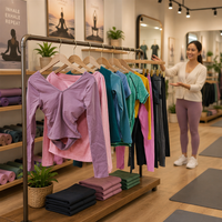 Pakaian Olahraga Wanita Bekas Berkualitas Tinggi untuk Yoga, Fitness, Workout & Lari untuk Dewasa, Grosir Pakaian Bekas Bale Ekspor