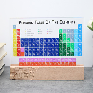 Acrylic Periodic <b>Table</b> Specimen 170mm Color Printed Chemistry Learning Toy For School Desktop Decor - Product Image 2