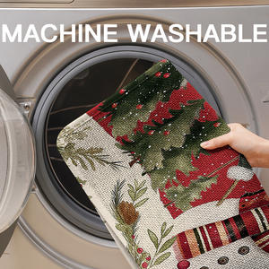 Alfombra de baño con diseño de muñeco de nieve navideño, rectangular, de fibra de poliéster, antideslizante, absorbente, para baño, cocina, decoración del hogar - Product Image 4