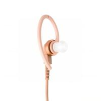 BDN6670 Headphone Pemantau Ekstra Keras 3 Kabel Beige dengan Mikrofon PTT Terpisah untuk Radio Dua Arah XTS2500 XTS3000 XTS5000