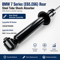 Conjunto de Amortiguador y Suspensión Confiable para BMW Serie 7 E65 E66 Trasero, Máxima Protección de Seguridad, OE 33526765069
