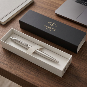 Penna Parker XL Monochrome Jotter Modello 107724-2 Personalizzabile Promozionale in Acciaio e Plastica Corpo Arancione Larghezza di Scrittura 0,5mm - Product Image 3