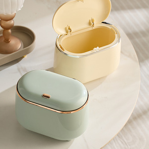 Light Luxury Pressing Desktop <strong>Trash</strong> <strong>Can</strong> <strong>Mini</strong> <strong>Trash</strong> <strong>Can</strong> <strong>with</strong> <strong>Lid</strong> Double <strong>Trash</strong> <strong>Can</strong> and Recycling - Product Image 4