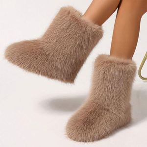 <span class=keywords><strong>Bottes</strong></span> à semelle personnalisée en peluche rose avec broderie de sourire - Product Image 1