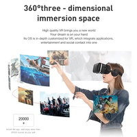 Nuevo estilo, juego todo en uno, película, auriculares de realidad Virtual 3D, gafas Vr, auriculares estéreo con Control, gafas Vr, auriculares con auriculares