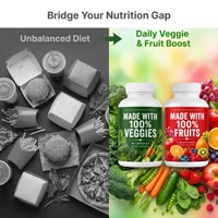 OEM Fruit- en Groentecapsules, groente- en fruitsupplement met vitaminen, mineralen en vezels, voedingsgebalanceerd