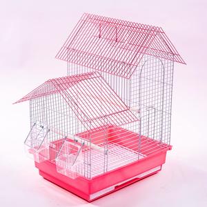 Nefes Alabilen, Çevre Dostu Tasarıma Sahip, Küçük Kare Demir ve Plastik Çerçeveli, İtmeli Kapaklı, Dış Mekan Kuş Kafesi - Product Image 2