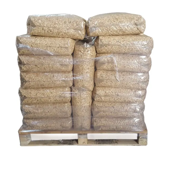 Pellet de madera de pino, venta al por mayor, precio competitivo, combustible, en bolsas de 25kg