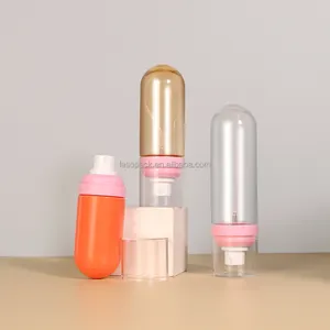 Benutzer definierte 60/80/100ml Umgedrehte leere Plastiks prüh flasche Transparente tragbare Feinnebel-Flüssigkeits flasche mit Sprüh gerät