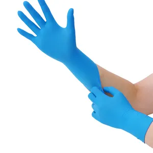 Guantes de nitrilo para examen médico, 100 unidades por caja, venta al por mayor de fábrica