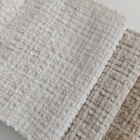 Tissu Chenille Tissé 390GSM pour Tapisserie de Canapé, Résistant à l'Abrasion, Couleurs Unies, Prix Usine OEM, Vente en Gros