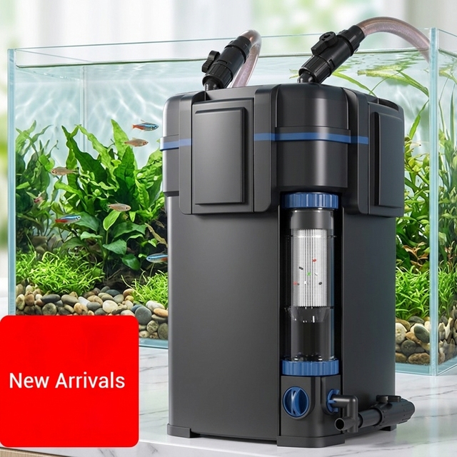 SUNSUN Aquarium Filter Flow Ajustble Custom Plug Fish Tank External Canister Filter with UV Lamp