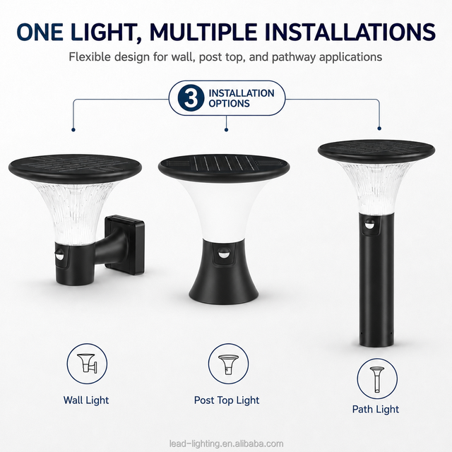 Solar Garden Lights Outdoor Waterproof IP65 3.7W LED Lawn Lamp 770mm Bollard Landscape Path Lighting for Yard