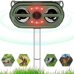 Repelente de Ratas Multifuncional al por Mayor de Fábrica, Repelente de Animales con Sensor Infrarrojo a Prueba de Agua para Exteriores, Alarma con Luz Estroboscópica LED - Product Image 1