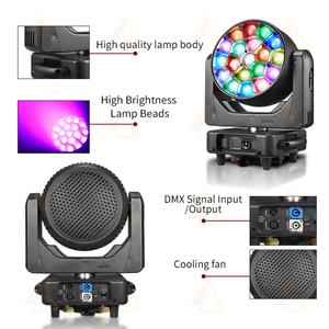 AICPOSE - Foco Móvil LED para Escenario de Fiestas, 19 x 40 W, DMX RGBW, Efecto Ojo de Abeja, Luces de Discoteca, IP20, 5600 K, Ra80 - Product Image 3