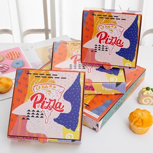 Tùy chỉnh thương mại takeout bao bì dùng một lần bánh pizza hộp cho 6/7/<span class=keywords><strong>8</strong></span>/9/10/11/12-inch Pizza - Product Image 4