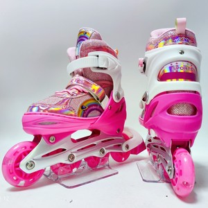 Chaussures de patinage à roulettes à quatre roues en ligne pour fille et garçon - Product Image 5