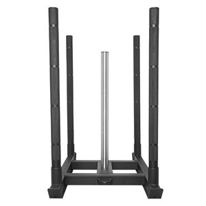 MKAS Traineau de musculation professionnel noir robuste à 5 poteaux pour entraînement intensif et compétition Cross Fitness - Product Image 1