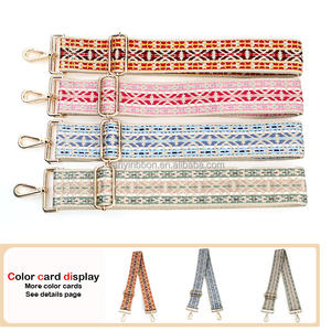 Correa de hombro de poliéster bohemio colorido más vendido, bandolera intercambiable, correa de hombro, correa de cartera - Product Image 2