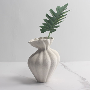 Jarrón de Cerámica Nórdica Moderna de Primera Calidad Wisdom Crafts, <span class=keywords><strong>con</strong></span> Acabado Mate, para Mesa, para Flores Secas o <span class=keywords><strong>con</strong></span> Agua - Product Image 2