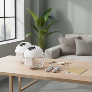 ปั๊มไฟฟ้า OEM <span class=keywords><strong>รุ่น</strong></span> S32 แบบคู่ วัสดุ PP ซิลิโคน ทนทาน 9 ระดับ ปราศจากสารพาทาเลต พกพาสะดวก ขนาดเล็ก รูปทรงโค้ง ปรับแรงดันได้ <span class=keywords><strong>4</strong></span> โหมด พร้อมไฟ LED - Product Image 4