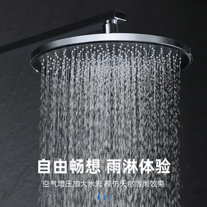 2024 Digital Shower System Cold And Hot Water Mixer 4 Functions Rainfall Shower Head Bathroom Shower Set