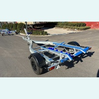 Remorque pour bateau en aluminium à essieu simple, remorque pour bateau de 15 pieds avec freins hydrauliques pour le marché australien
