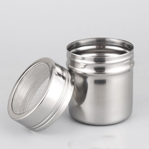 Polverizador de acero inoxidable – Botella agitadora de malla fina, recipiente para café, tarro de condimentos para cocina – para cacao, harina, especias, etc. - Product Image 4