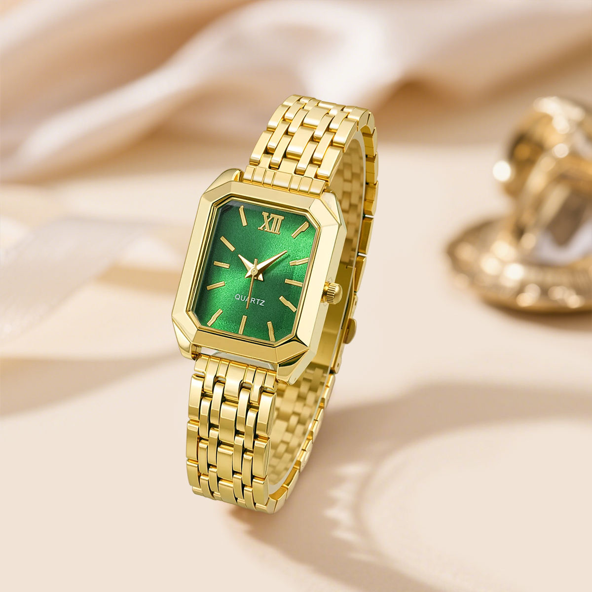 Reloj de Pulsera para Mujer con Correa de Aleación en Color Oro y Plata  W006, Venta Caliente al por Mayor, Relojes de Mujer Baratos, Encantadores y 