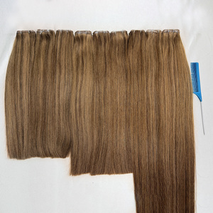 K.SWIGS Meilleures ventes Mèches de cheveux vierges Remy à reflets bruns et blonds - 100g Double trame machine Emballage personnalisable - Product Image 6