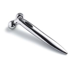 Herramienta de Masaje Facial de Plata con Diseño Único al por Mayor, Rodillo Masajeador Facial - Product Image 4