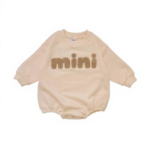 Hongbo OEM Embroidered Wholesale Baby Clothes <strong>Jumpers</strong> Newborn Cute Onesie Long Sleeve Mother and Me Outfits Romper Sweatshirts - Product Image 4