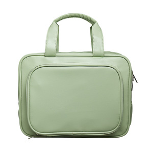 <b>Large</b> Capacity Portable <b>Cosmetic</b> <b>Bag</b> Waterproof Wet Dry Separation Travel Toiletry Case With Soft Handle Everyday Use - Product Image 3