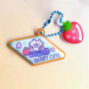 Bolsa Sorpresa Misteriosa de Charms Esponjosos Fruit Kitty, con Pegatinas de Frutas, Diseño de Gato, Mascota, Picnic, Juego de Palabras, Retro, Charm de PVC - Product Image 3