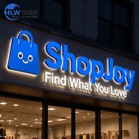 Letras LED Resistentes a la Intemperie IP65, Letrero 3D para Exteriores, Letrero de Canal para Negocios en Exteriores
